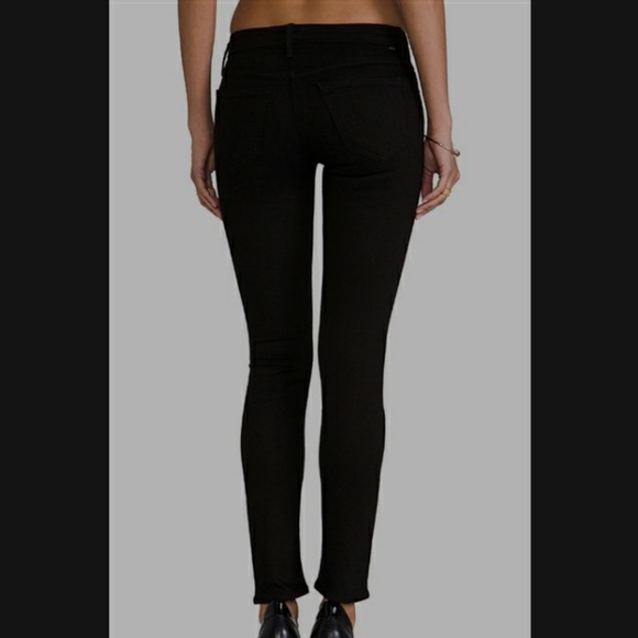 MOTHER The Looker A Modern Spy Black Jeans 25 - Picture 3 of 12